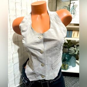 Wet Seal Genuine Leather Suede Camisole Sz M NEW!